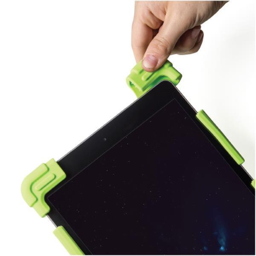 CELLY COVER ANTIURTO UNIVERSALE PER TAB DA 9" A 12" ANGOLI RINFORZATI IN SILICONE DA 8mm FUNZIONE STAND INTEGRATA VERDE